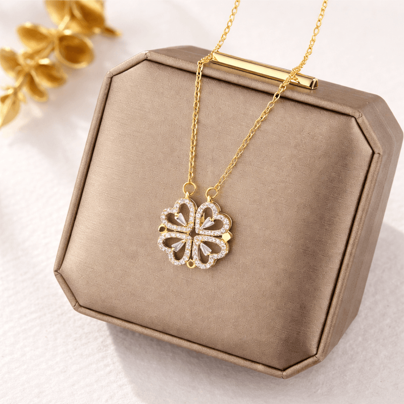 Colar Banhado em Ouro 18K - TREVO LOVE