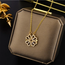 Colar Banhado em Ouro 18K - TREVO LOVE