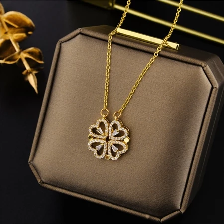 Colar Banhado em Ouro 18K - TREVO LOVE