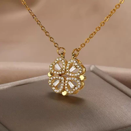 Colar Banhado em Ouro 18K - TREVO LOVE