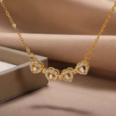 Colar Banhado em Ouro 18K - TREVO LOVE